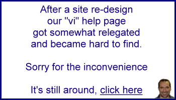 vi help